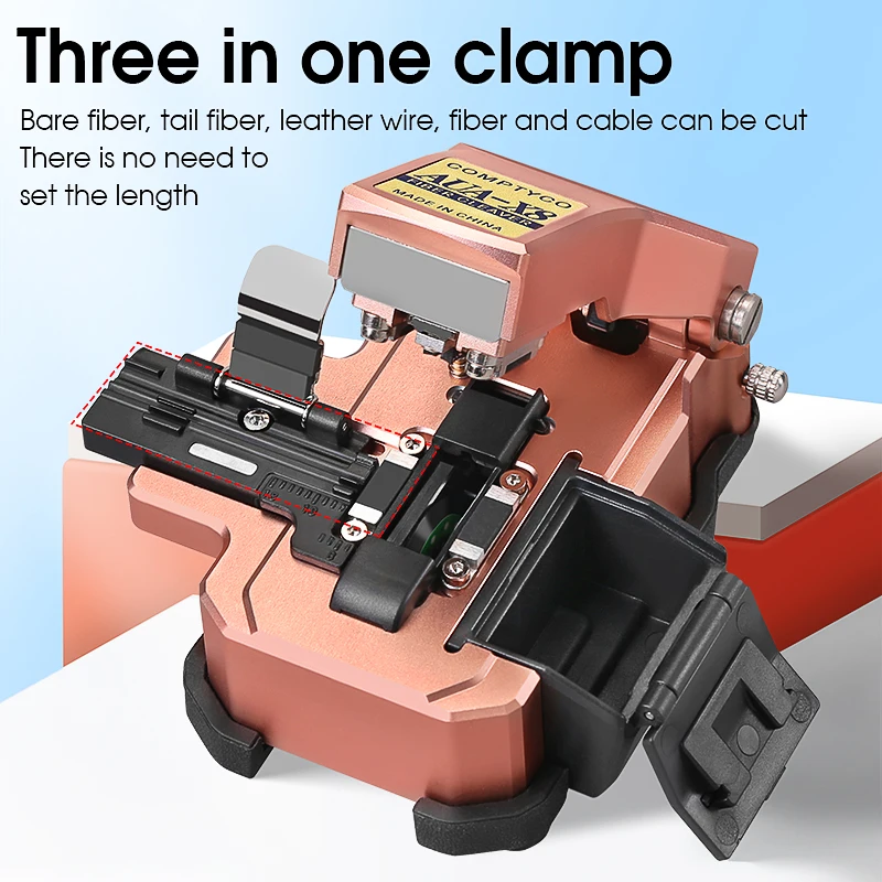 AUA-X8 One Step Optical Fiber Cleaver Automatic three-in-one Fiber Cleaver Cable Cutting FTTT Fiber Optic Knife Tools