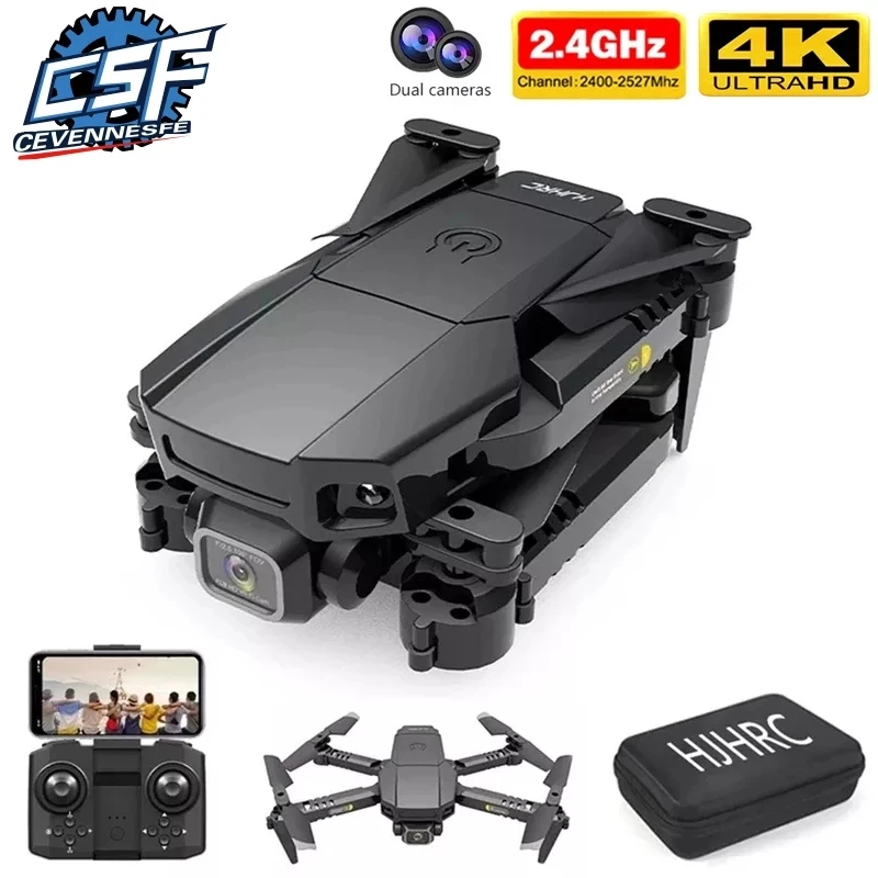 

2021 New HJ78 Mini Drone 4k Professional HD Dual Camera Rc Drone WIFI FPV Drone Height Keeping Rc Four-Axis Helicopter Boy Toys