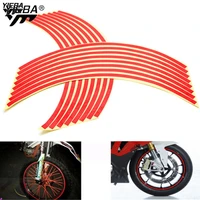 16 strips wheel sticker reflective rim stripe tape bike motorcycle 17 18inch stickers for honda cb1000r cbr600rr cbr125r cb600f
