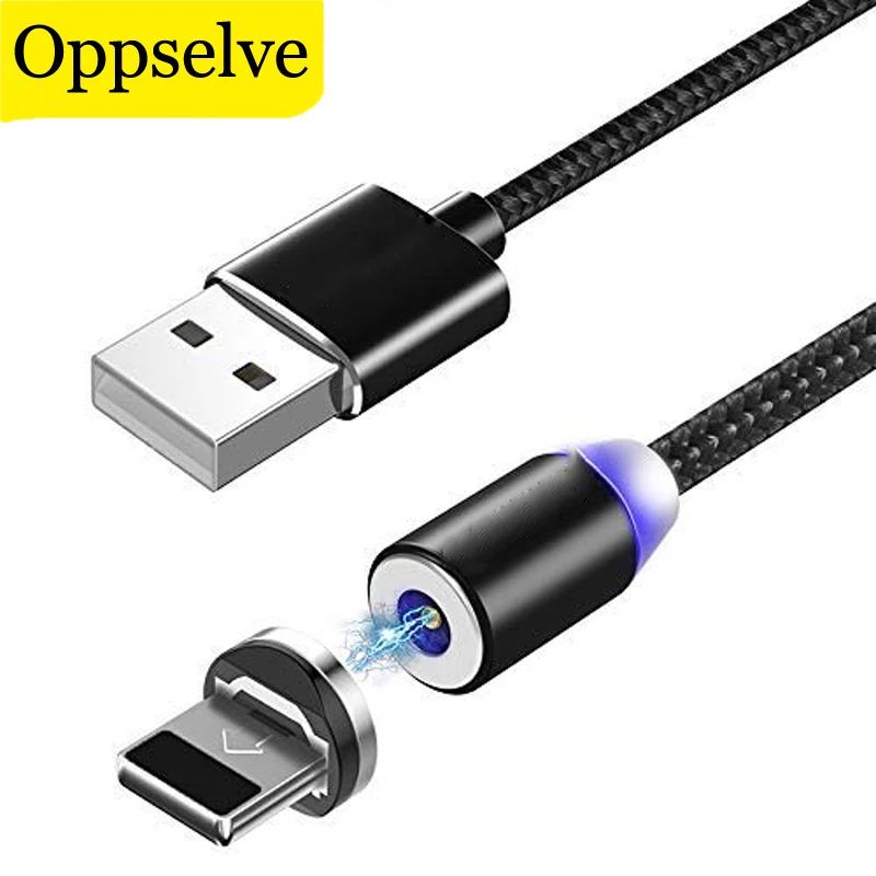 

Oppselve Magnetic USB Cable For iPhone XS Max XR X 13 12 11 Pro Magnetic Fast Charging Wire Adapter USB Wire Mobile Phone Cables