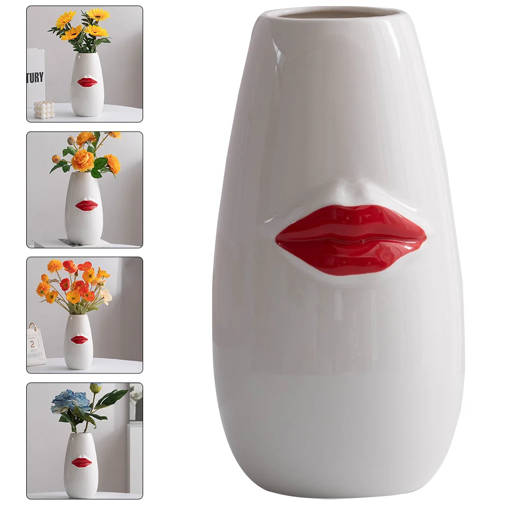 

Vase Flower Ceramic Vases Decorative Bud Bouquet Tall Modern Floral Arrangement Dried Centerpiece Bottle Fireplace Pottery
