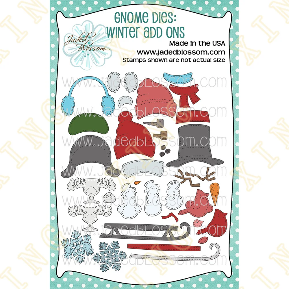 

Winter Add Ons Metal Cutting Die Scrapbook Embossed Paper Card Album Craft Template Cut Die Stencils New for 2023 Arrival