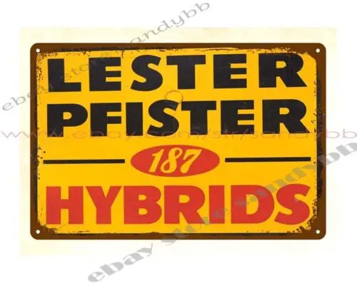 Lester Pfister Hybrids металлическая жестяная вывеска настенная художественная гостиная