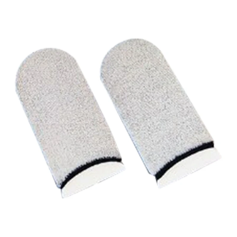 

40Piece Breathable Anti-Sweat Touch Screen Finger Cots Glass Silver Fiber Mobile Phone Touch Non-Slip Gloves White
