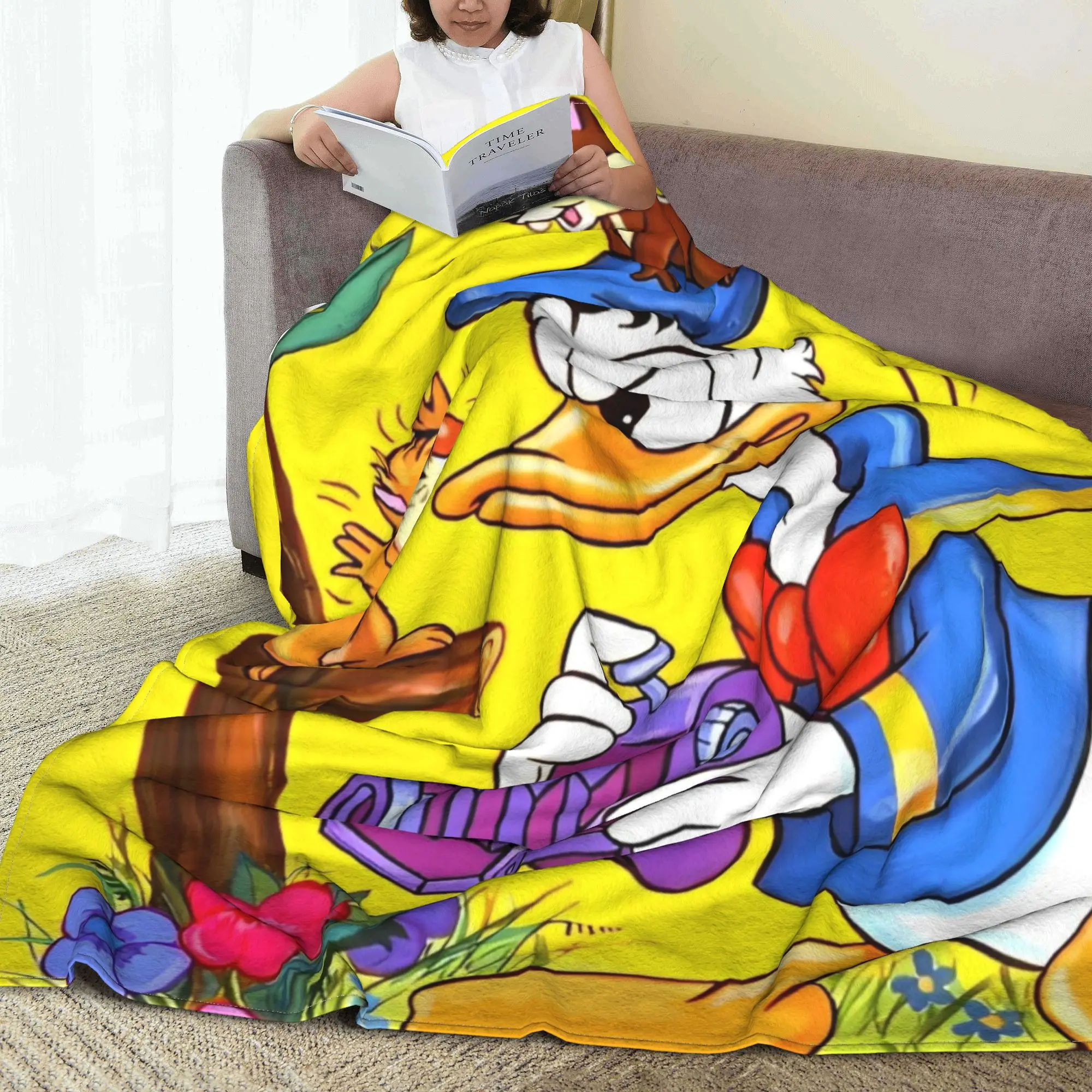 Чип 'n' Дэйл и гремпи Дональд Дак одеяло мультфильм фланель смешные мягкие