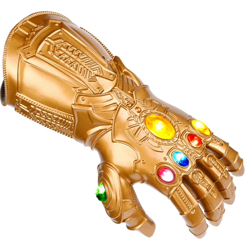 

Оригинальные перчатки "Железный человек", пригодные для носки руки, Марвел, месть, бесконечность, вырывающие пальцы, светящиеся фигурки аним...