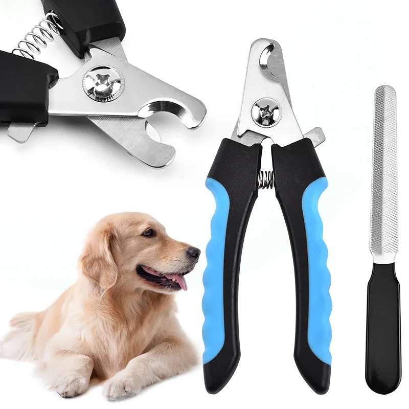 

Dog Pet Nail Scissors with File Nail Clippers Cat Nail Clippers Stainless Steel Nail Scissors Pet Supplies Outdoor Portable