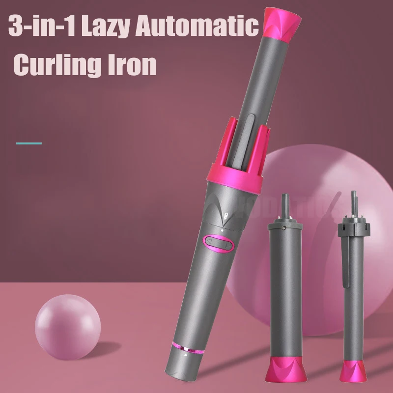 3 in1 Automatic Curling Iron Lazy Electric Curling Iron Hair Curler Set Detachable Wave Home Styling Tool Temperature Adjustment