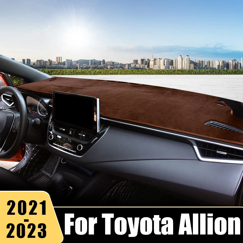 

For Toyota Allion 2021 2022 2023 2024 Hybrid Car Dashboard Avoid Light Cover Anti-UV Non-Slip Mat Instrument Carpets Accessories