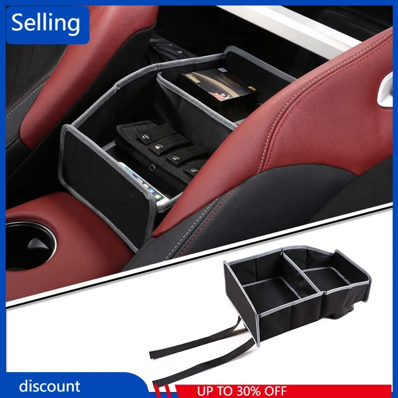 

For Toyota GR Supra A90 2019-2022 Car Central Control Armrest Box Storage Bag Multi-Function Seat Middle Storage Box Auto Parts