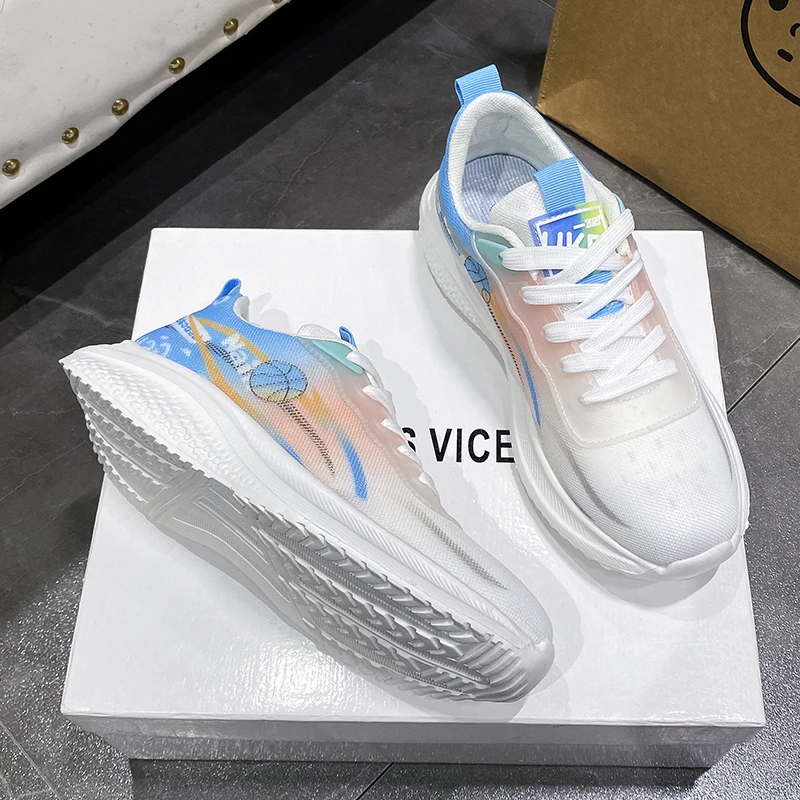 Новые стильные женские кроссовки для марафона повседневные Прогулочные девушек