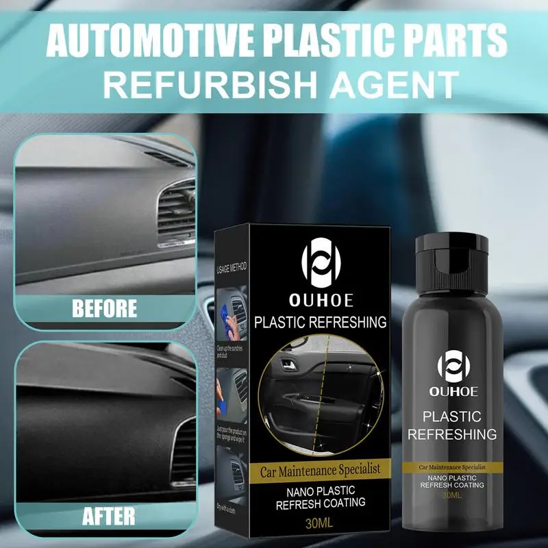 

Plastics Parts Refurbish Agent For Car Auto Plastics Coating Trim Restore Exterior Polishing & Scratch Remover Protects Your Car