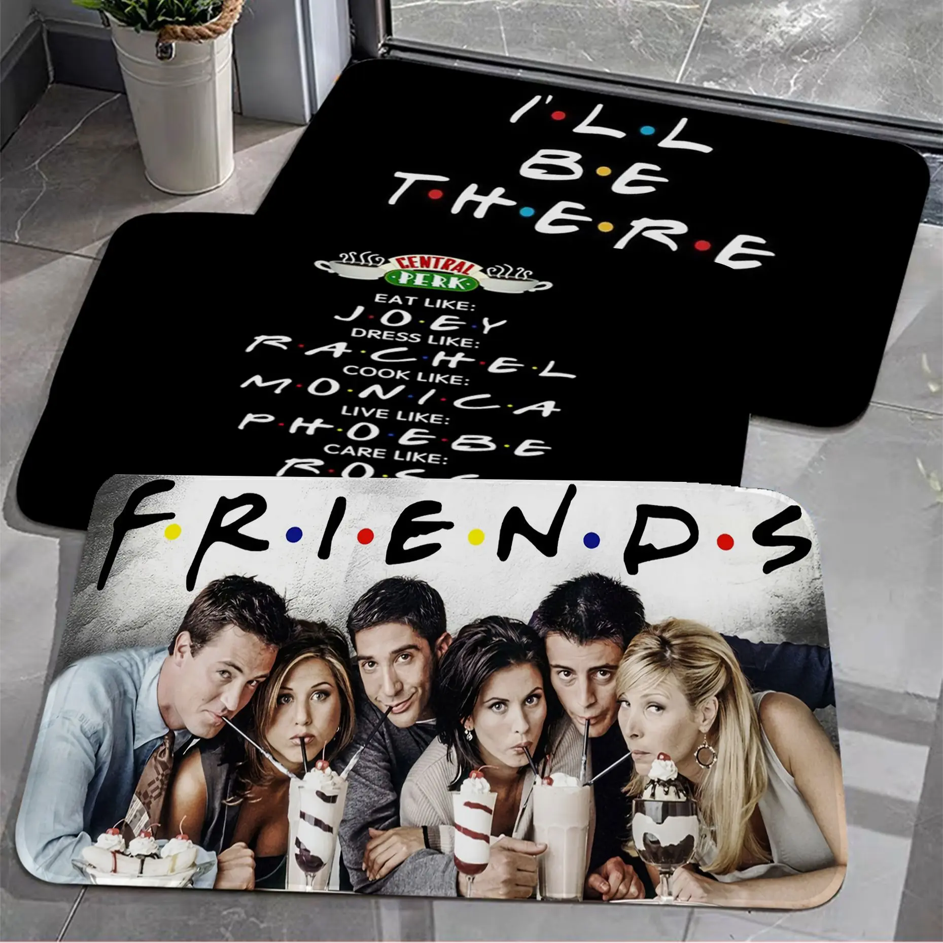 

Friends I will be there for you Floor Mat Floor Mat Non-Slip Laundry Room Mat Laundry Decor Balcony Child Living Room Alfombra