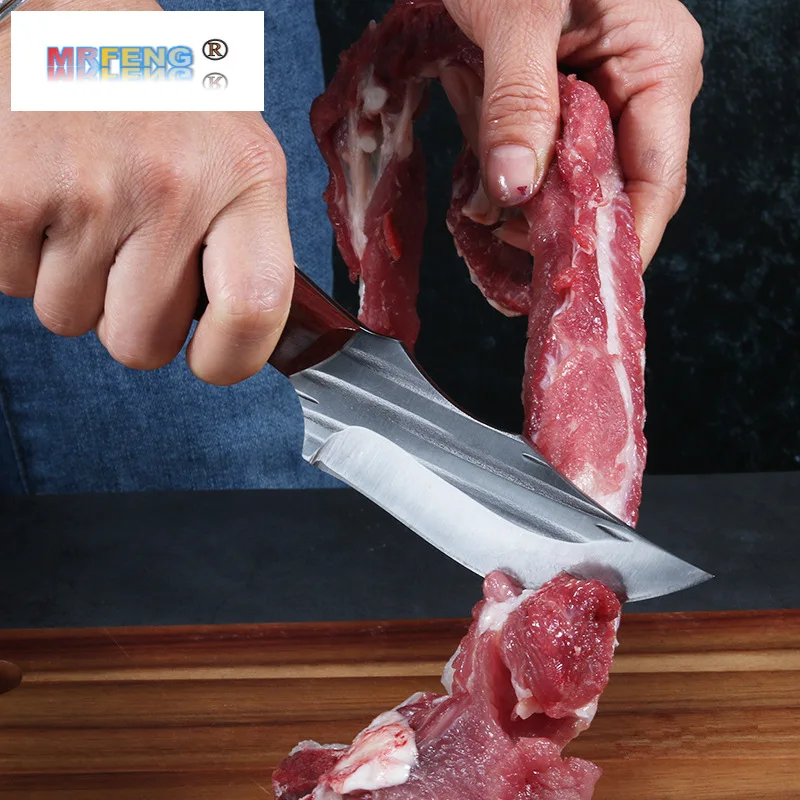 

Forged Meat Fish Fruit Vegetable Boning Knife Cleaver Butcher Knife Hunting Survival Kitchen Professional Japanese Chef Knife