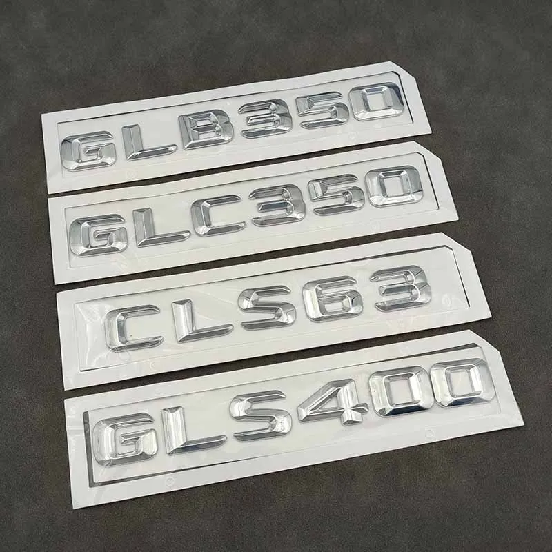 

3d значок багажника автомобиля из АБС-пластика с буквами GLB GLC GLS CLS 63 300 350 400 450 эмблема логотип для Mercedes X247 X253 X167 W218 W219 аксессуары