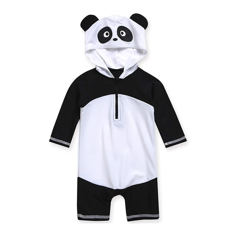 Beachwear One Piece Toddler Swimwear Boy Girl Bathing Suit Long Sleeve Swimsuit