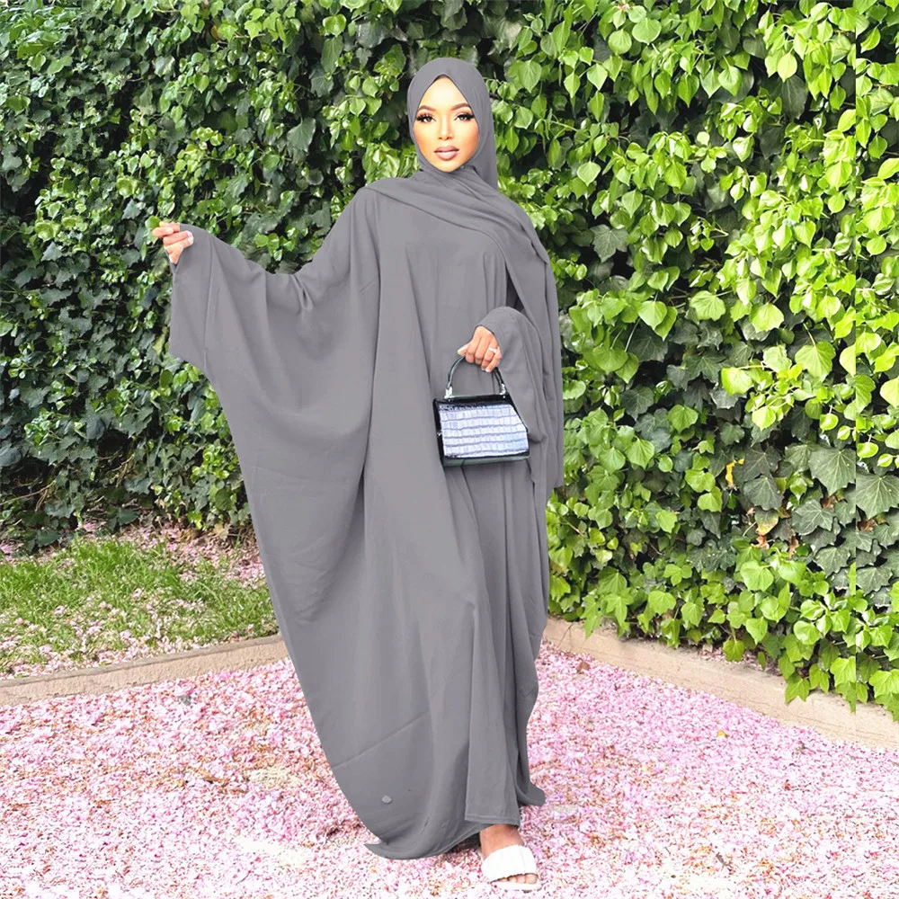 

Ramadan Jilbab Khimar Muslim Women Hijab Prayer Garment Worship Abaya Islam Arab Modest Casual Kaftan Dubai Turkey Robe Clothing