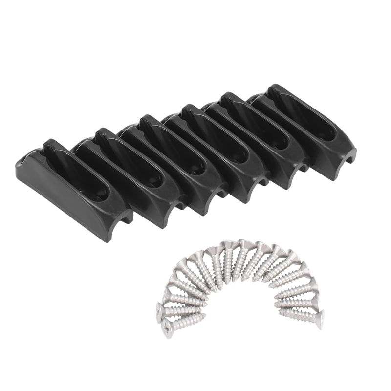 Cord Lock Rudder Control Nylon Self-lock Rope Cord Tensioner Runner Anchor Jam Cleat Boat Accessories