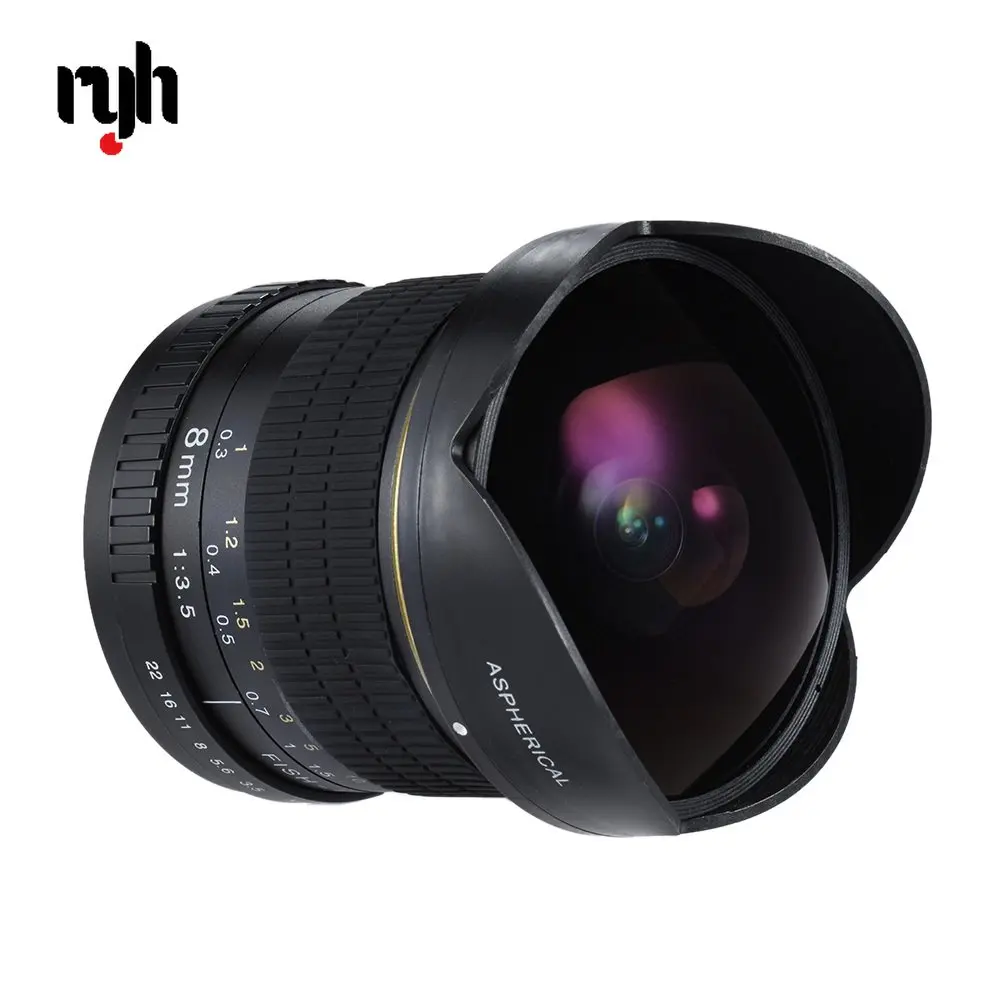 Ультра широкоугольный объектив для Nikon DSLR камеры D3100 D3200 D5200 ...