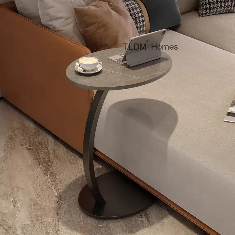 Мраморные мини-журнальные столики Диван Съемные дизайнерские круглые