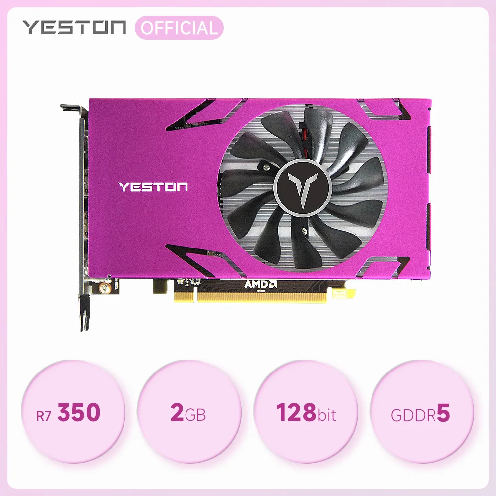 Видеокарта Yeston Radeon R7 350-2 Гб 6HDMI GDDR5 |