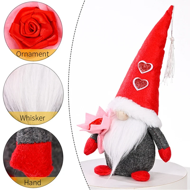 Гномы на День святого Валентина плюшевые украшения-Мистер и миссис