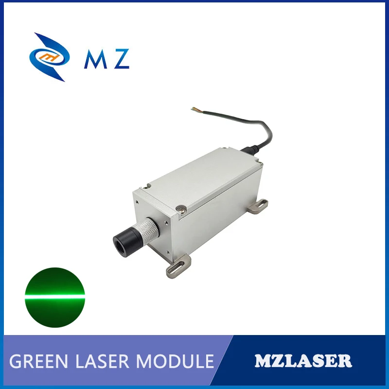 Adjustable Focusing 520nm 500mw 1W 1.4W Green Line 110 DEG Long Service Life Aviation Plug Laser Diode Module Industrial Grade
