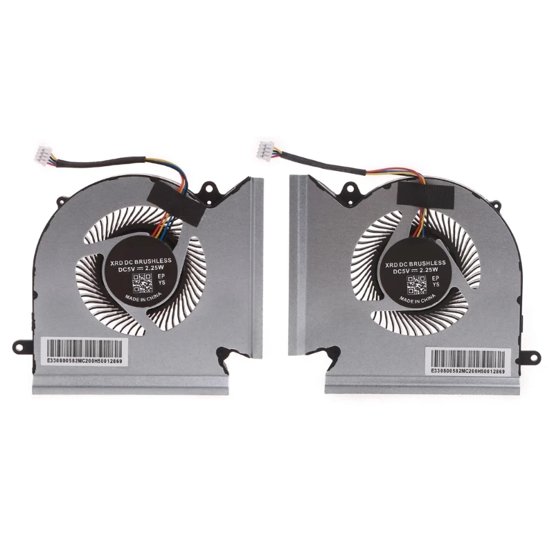 

for MSI GE66 GP66 MS-1542 Notebook CPU GPU Cooling Fans DC5V 1A PABD08008SH
