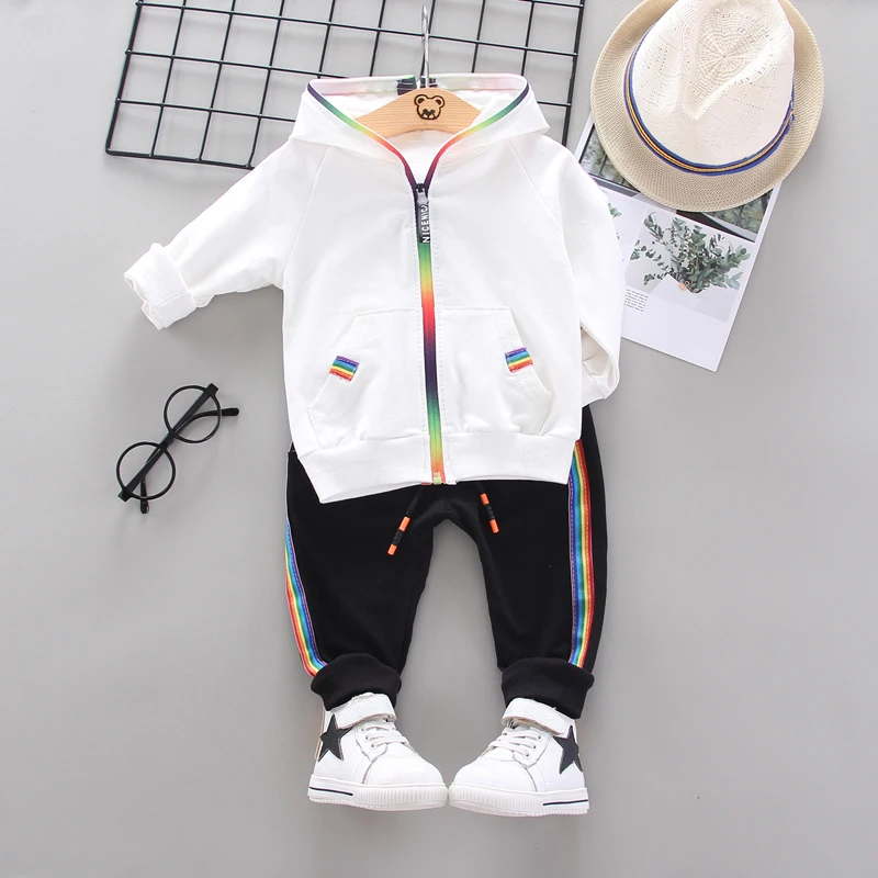 

Spring Autumn Children Clothing Sports Suit for Boys and Girls Hooded Outwears Long Sleeve Boys Clothing Set Casual Tracksuit