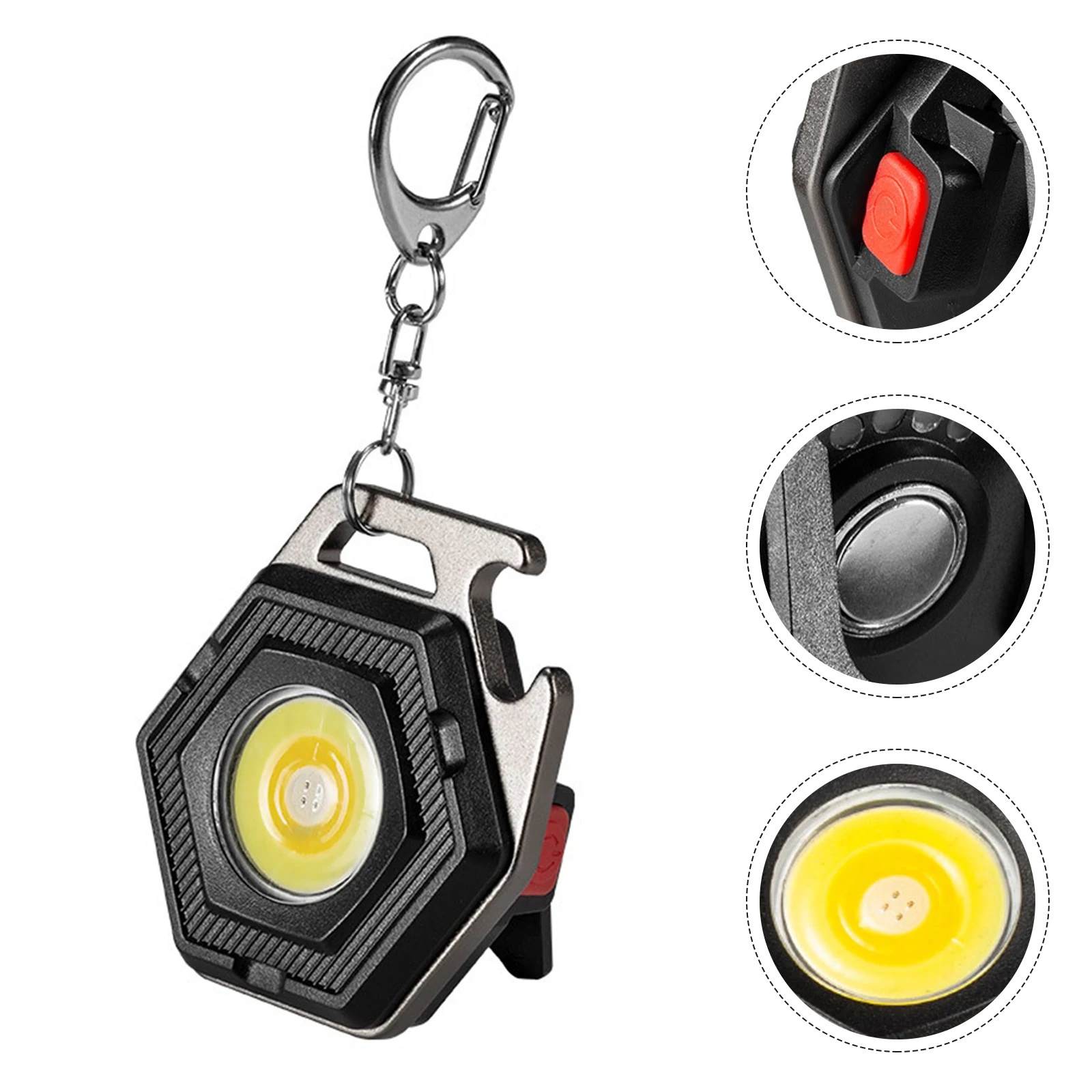 

Keychain Camping Lights Pocket Portable Rechargeable Red Torch Strong Widely Applications With Tripod 2022 New