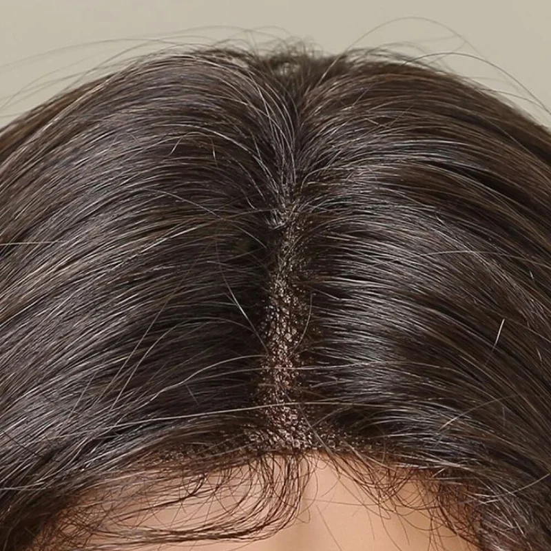 Выделите блондинку 24 дюйма Объемная волна Бесклеевые длинные 5x5 шелковая основа