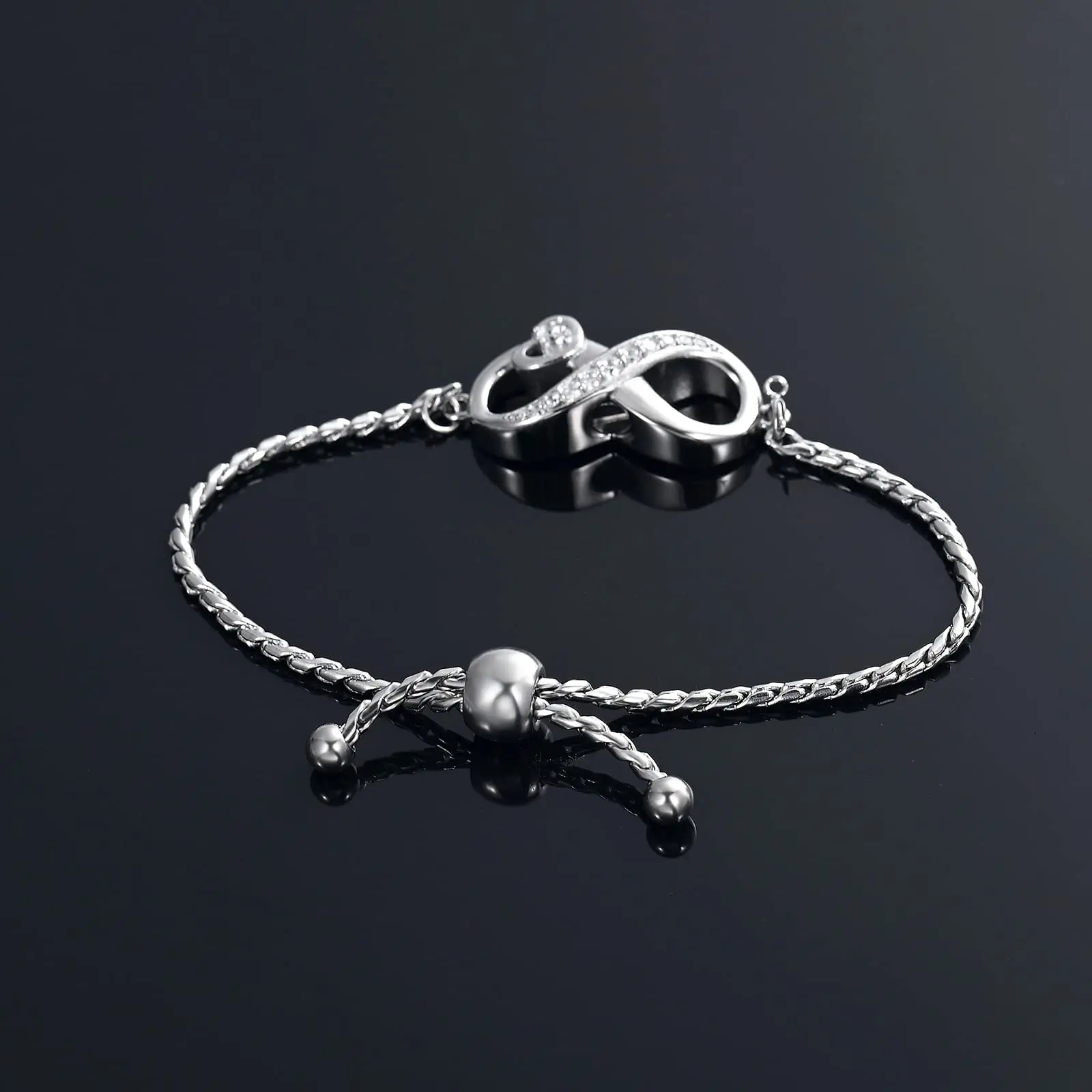 Браслет для кремации праха браслет с бесконечной урной женщин и девочек