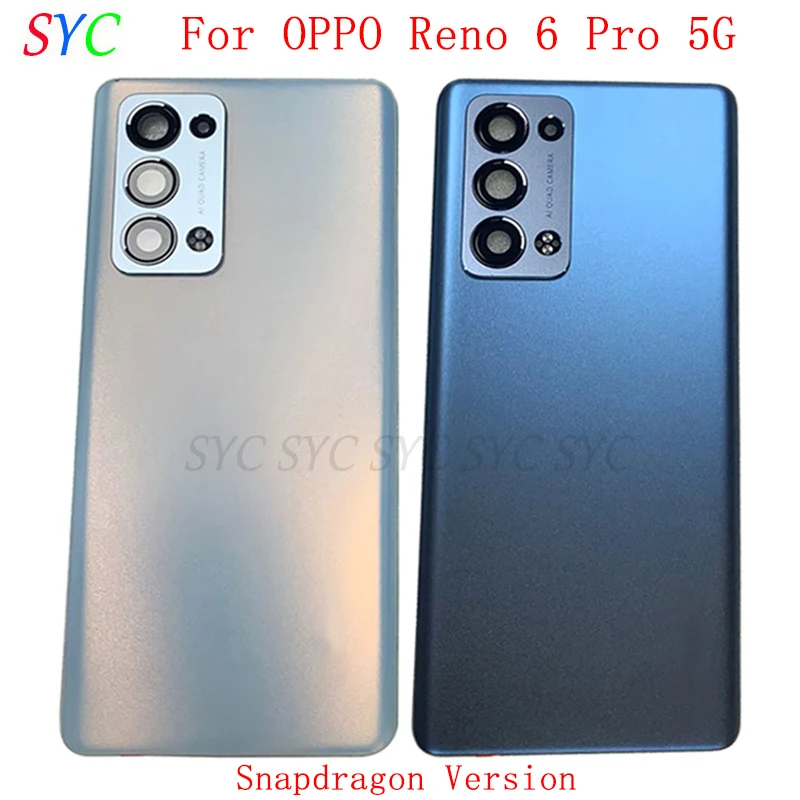 Задняя крышка батарейного отсека для OPPO Reno 6 Pro Чехол Snapdragon CPH2247 задняя с логотипом