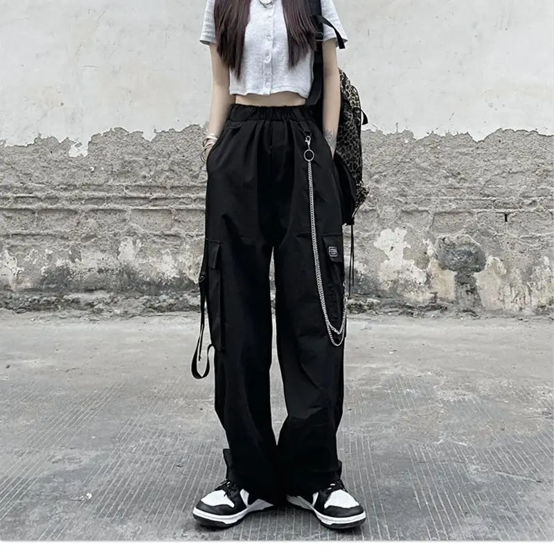 

Женский свободный комбинезон в стиле ретро, удобные летние штаны с тонкой высокой талией, 2023