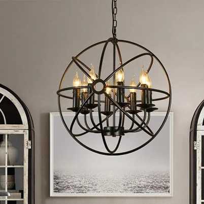 

lighting dining room hanging globe lamps crystal scandinavian antique wood chandelier vintage lamp kitchen light