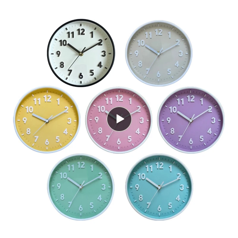

New Home Clock Wall Mounted Mute Living Room Clock Home Decoration Durable Wall Clocks Creative Wall Decoration Colorful Clock