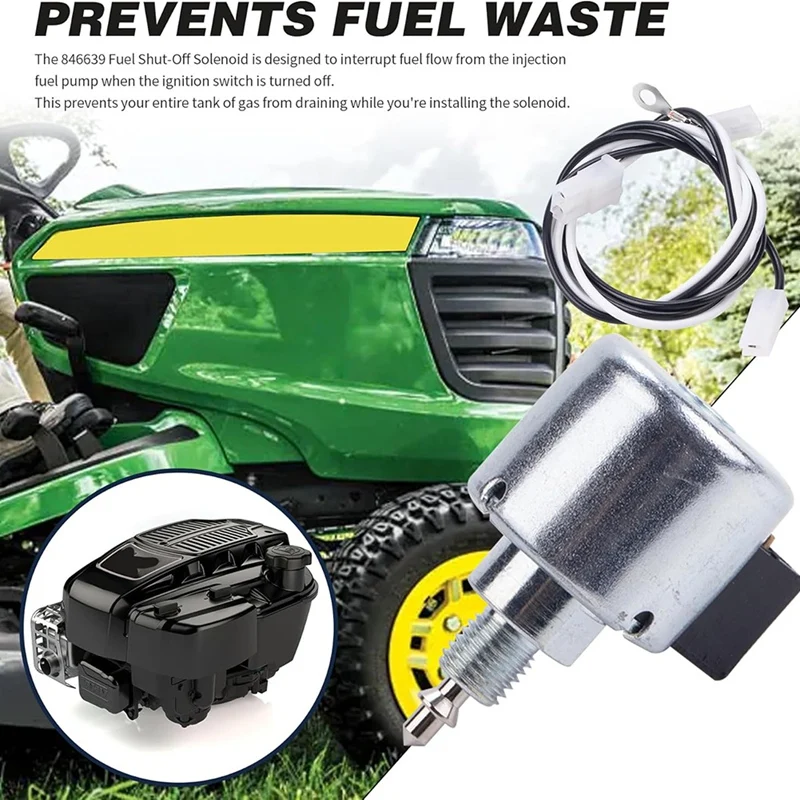Соленоид отключения подачи топлива 846639 подходит для двигателя садового