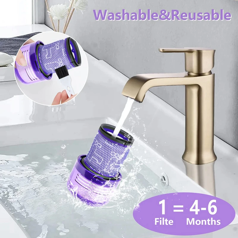 

Запчасти для HEPA-фильтра, аксессуары, совместимые с пылесосом Dyson V12, сменные детали № 971517-01