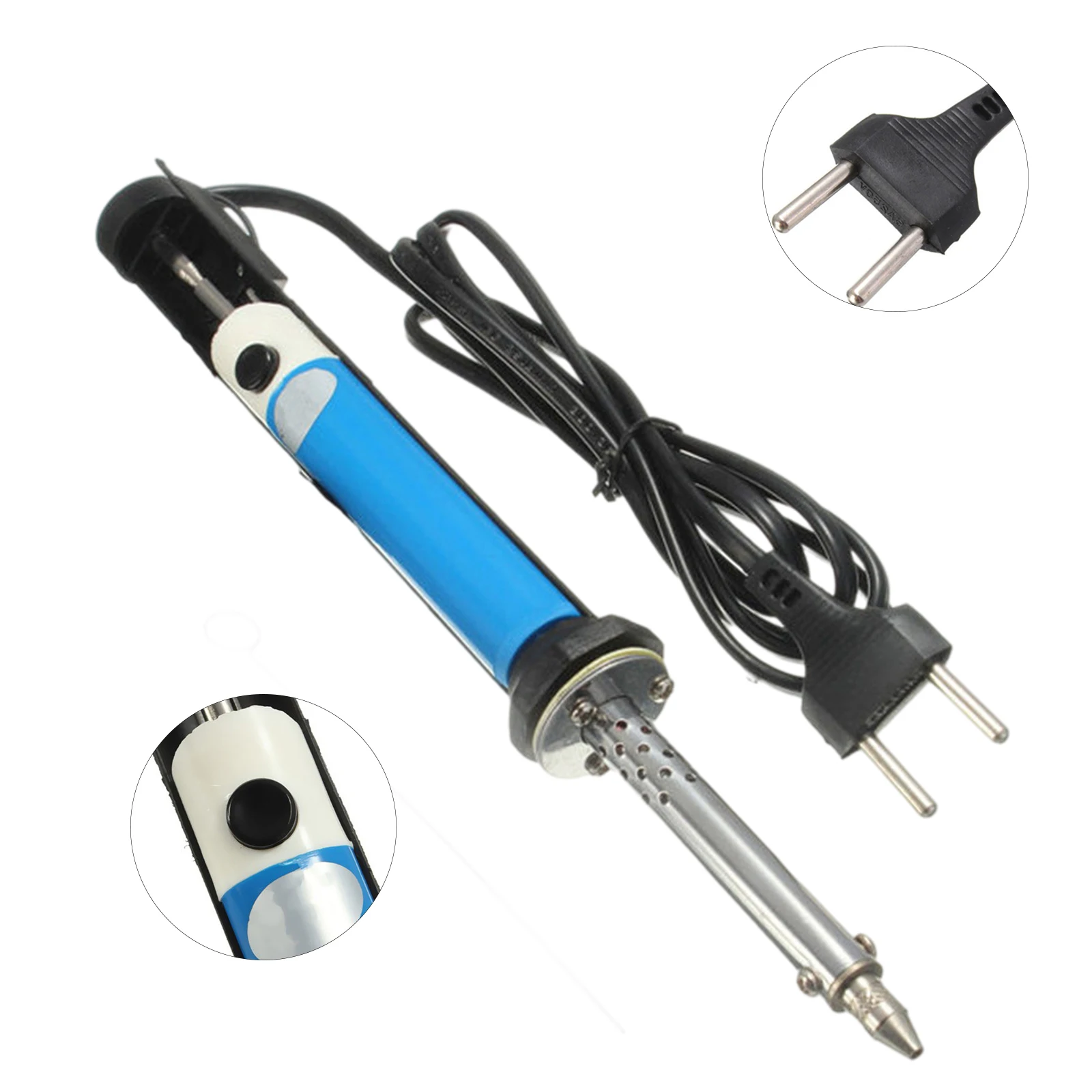 

40W Handheld Electric Tin Suction Sucker Pen Electric Heating Soldering Iron Set Solder Sucker Desoldering Vacuum Pump Welding