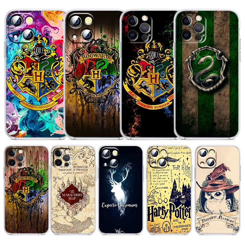 

Ring Potters Wand Harries Cute Phone Case For Apple iPhone 14 13 12 11 SE XS XR X 7 8 mini Plus Pro MAX 2020 Transparent Cover