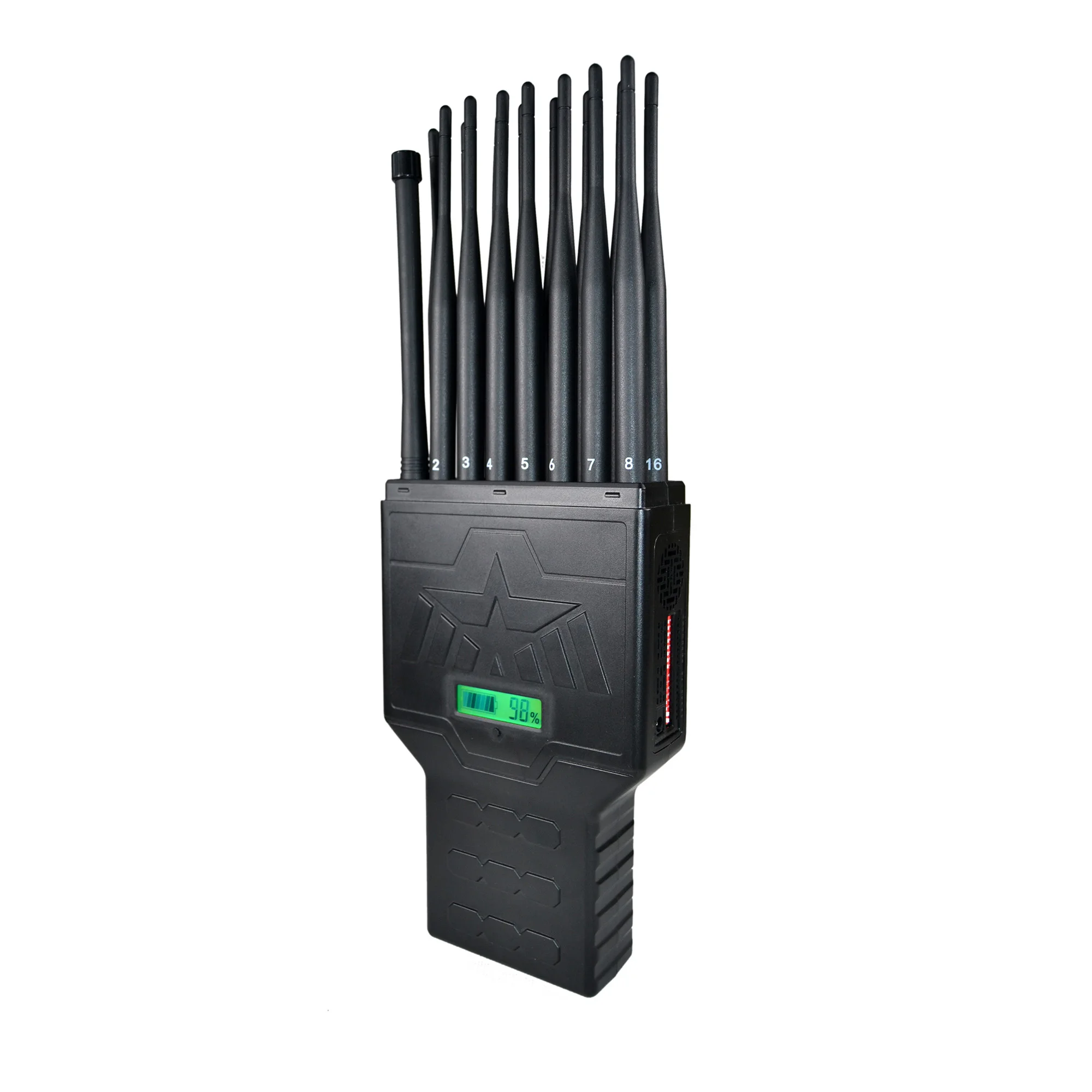 

2022 Latest 16-Bands Handheld 2G/3G/4G/5G +WiFi2.4G/5G+ GPSL1-L5 +UHF/VHF Walkie-Talkie+LOJACK+RC433 315 868 Detector