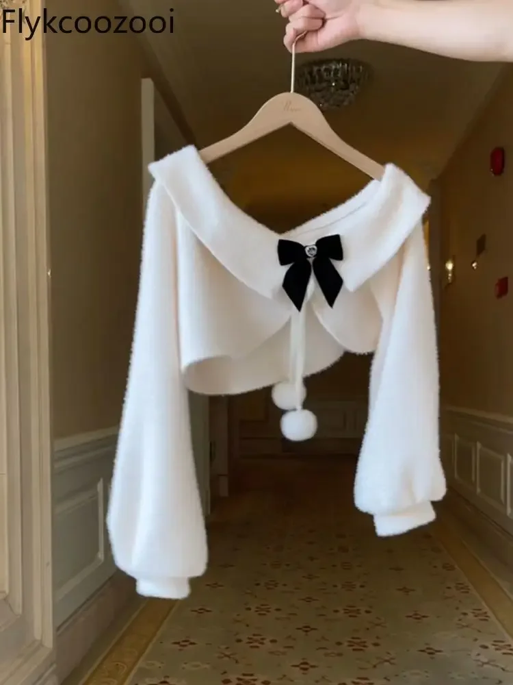 Conjunto Femenino элитное платье принцессы костюм для женщин осенне-зимняя шаль с бантом