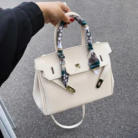 simple womens shoulder bag 2022 summer new simple solid color handbag metal element large capacity tote bag