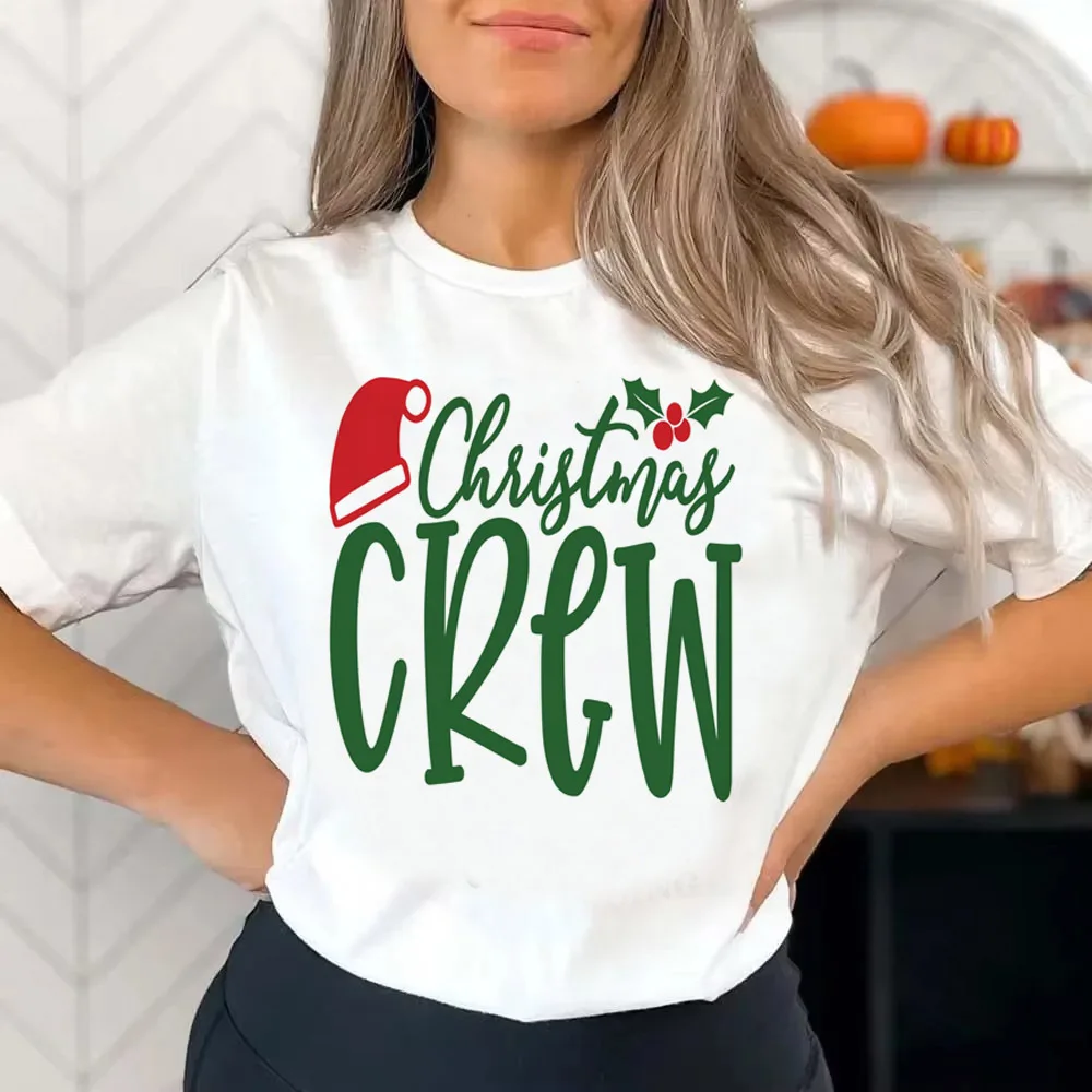 Christmas Cruise Crew shirt teen 2000s kawaii anime streetwear tshirt Comfortable Digital Grunge hip hop Breathable Psychedelic