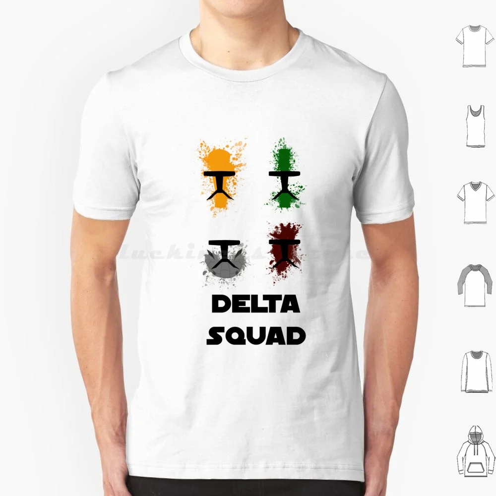 Футболка с изображением республиканского командного отряда дельты 6xl хлопковая