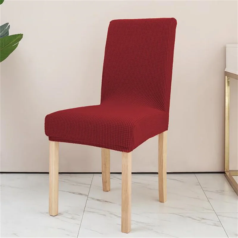 

Simple Designed Chair Cover Soft Comfortable High Quality Pleated Hem Cloth Made Modern Chair Cover