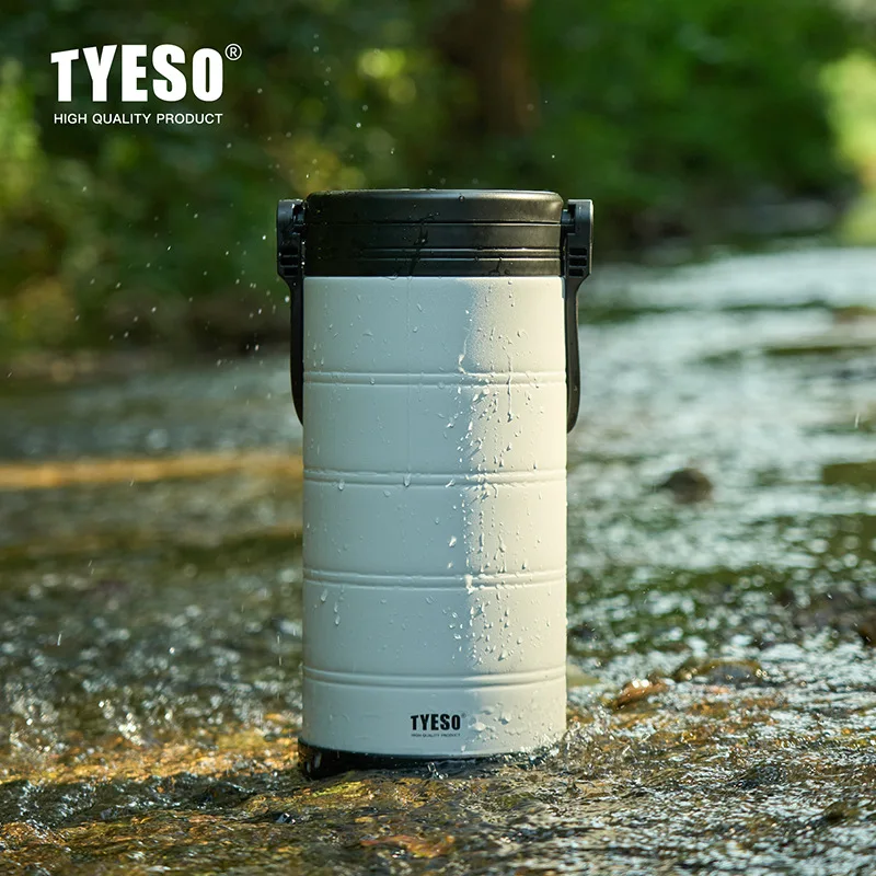 Фото Портативный холодильник TYESO большой емкости с вакуумной изоляцией, портативный ящик для льда для кемпинга, пикника, герметичный для хранения напитков №1