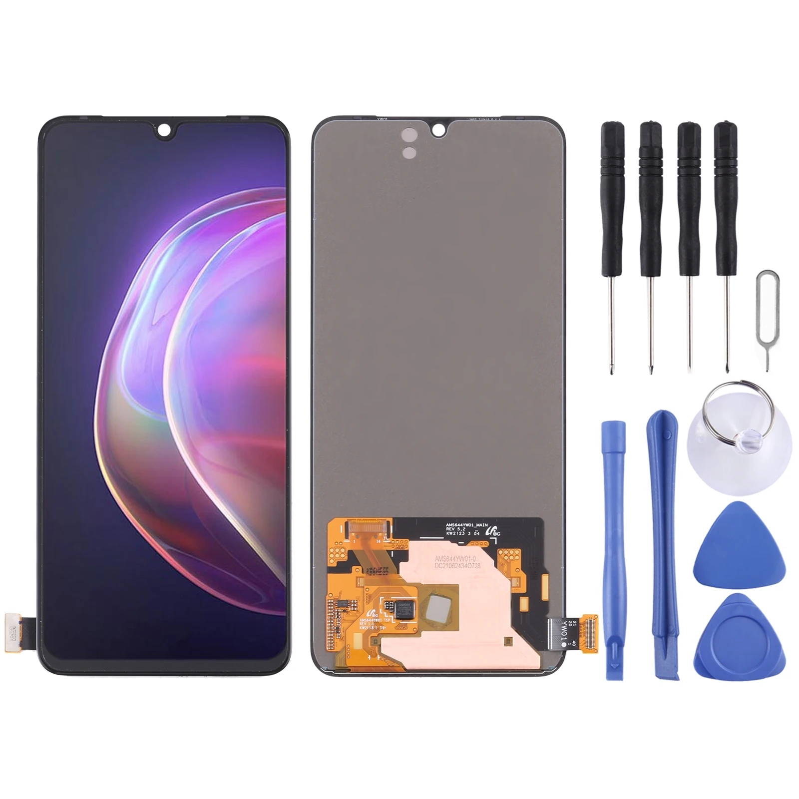 

For vivo V21 5G V2050 Original AMOLED LCD Screen for vivo V21 5G V2050 with Digitizer Full Assembly