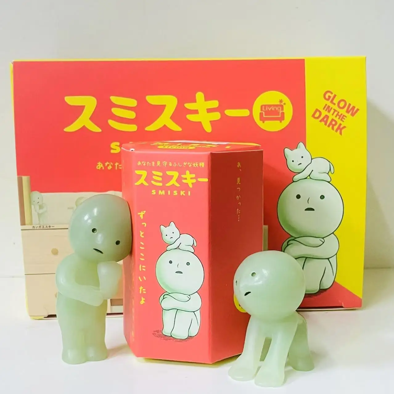 SMISKI lIVING серии серебристая зеленая кукла слепая коробка фигурки украшения модель