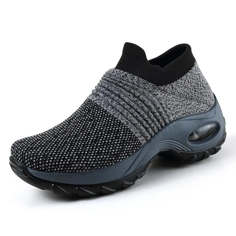 Women Shoes Sneakers Running Shoes New Mesh Breathable Mix Colors Platform Slip-On Female Sports Shoes female